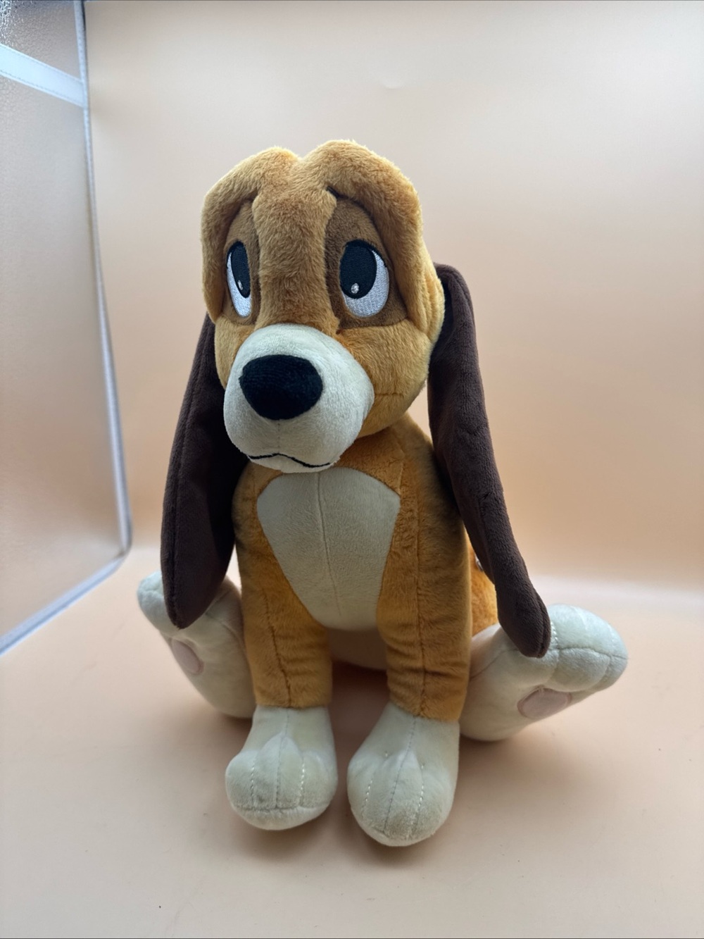 Disney Copper Plush Brown & Cream Dog Stuffed Animal - Soft Hound Puppy